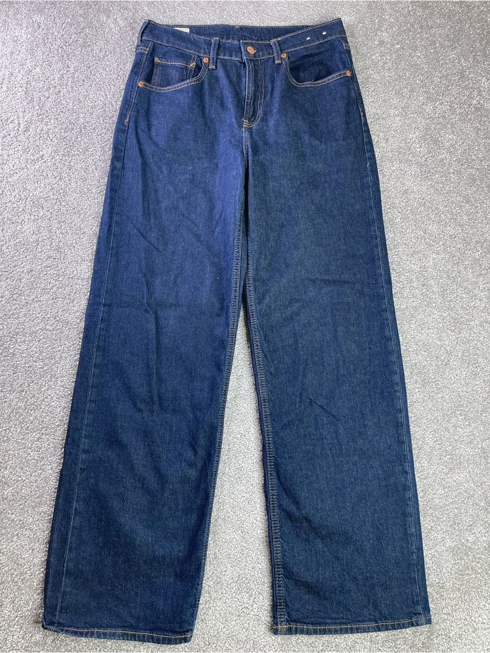 GAP ’90s Loose Mid Rise Jeans Women’s 27/4R Dark Wash Wide Leg